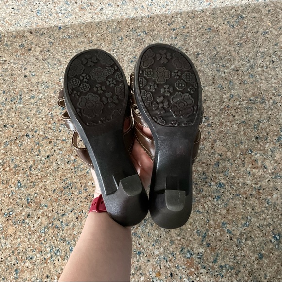 Mudd Brown Y2K Slip On Chunky Sandal Size 8.5 Spring Summer Strappy Vintage - Picture 4 of 5